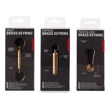 Load image into Gallery viewer, Everyday Carry Brass Keychain, 3 Styles