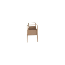 Load image into Gallery viewer, Planter, 20in, Metal with Stand, Matte Iced Coffee