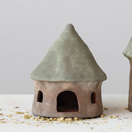 Terracotta Toad House, 11.25in