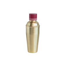 Load image into Gallery viewer, Steel & Resin Cocktail Shaker, Brass & Pink