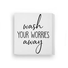 Load image into Gallery viewer, Wood Block Bathroom Decor, 8in, 6 Styles