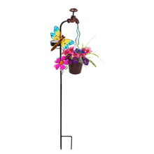 Load image into Gallery viewer, Solar Garden Faucet Stake, Dragonfly, 36.25in