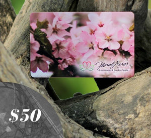 Physical Gift Card, $50.00 - Floral Acres Greenhouse & Garden Centre