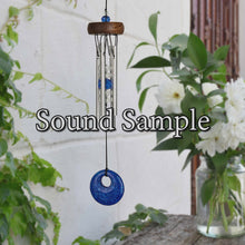 Load and play video in Gallery viewer, Mini Stone Wind Chime, Blue, 10in