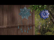 Load and play video in Gallery viewer, Dimensional Floral Metal Wind Chime, 2 Assorted