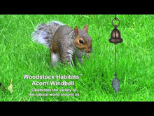 Load and play video in Gallery viewer, Habitats Acorn Wind Bell Chime, 13in
