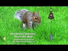 Load and play video in Gallery viewer, Habitats Acorn Wind Bell Chime, 13in