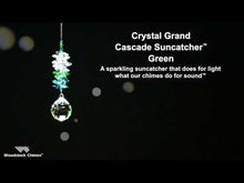 Load and play video in Gallery viewer, Crystal Grand Cascade Suncatcher, Green