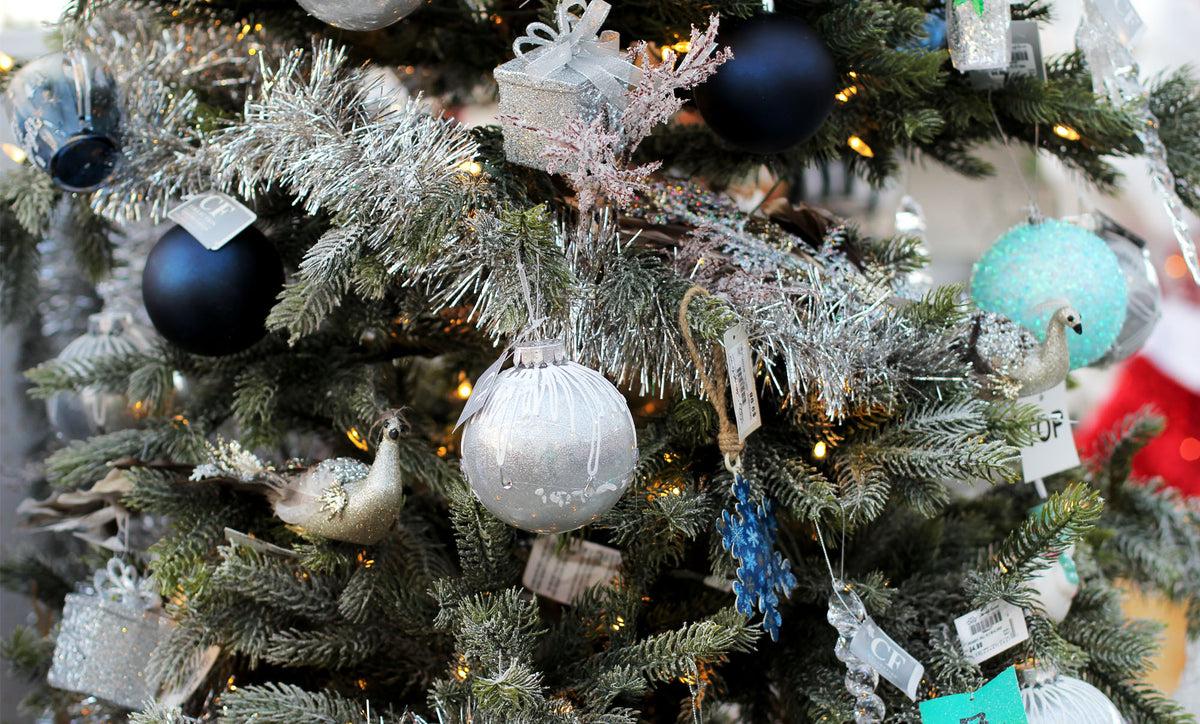 Silver & Blue Christmas Tree