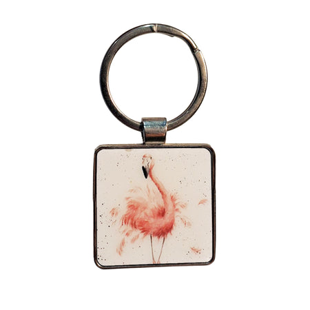 Keychain, Flamingo, 'Pretty In Pink'