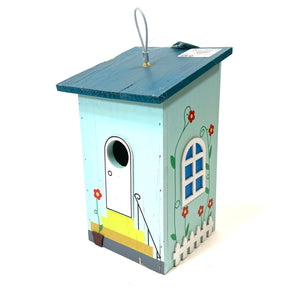 Painted Wooden Hanging Birdhouses, 3 Asst. Styles