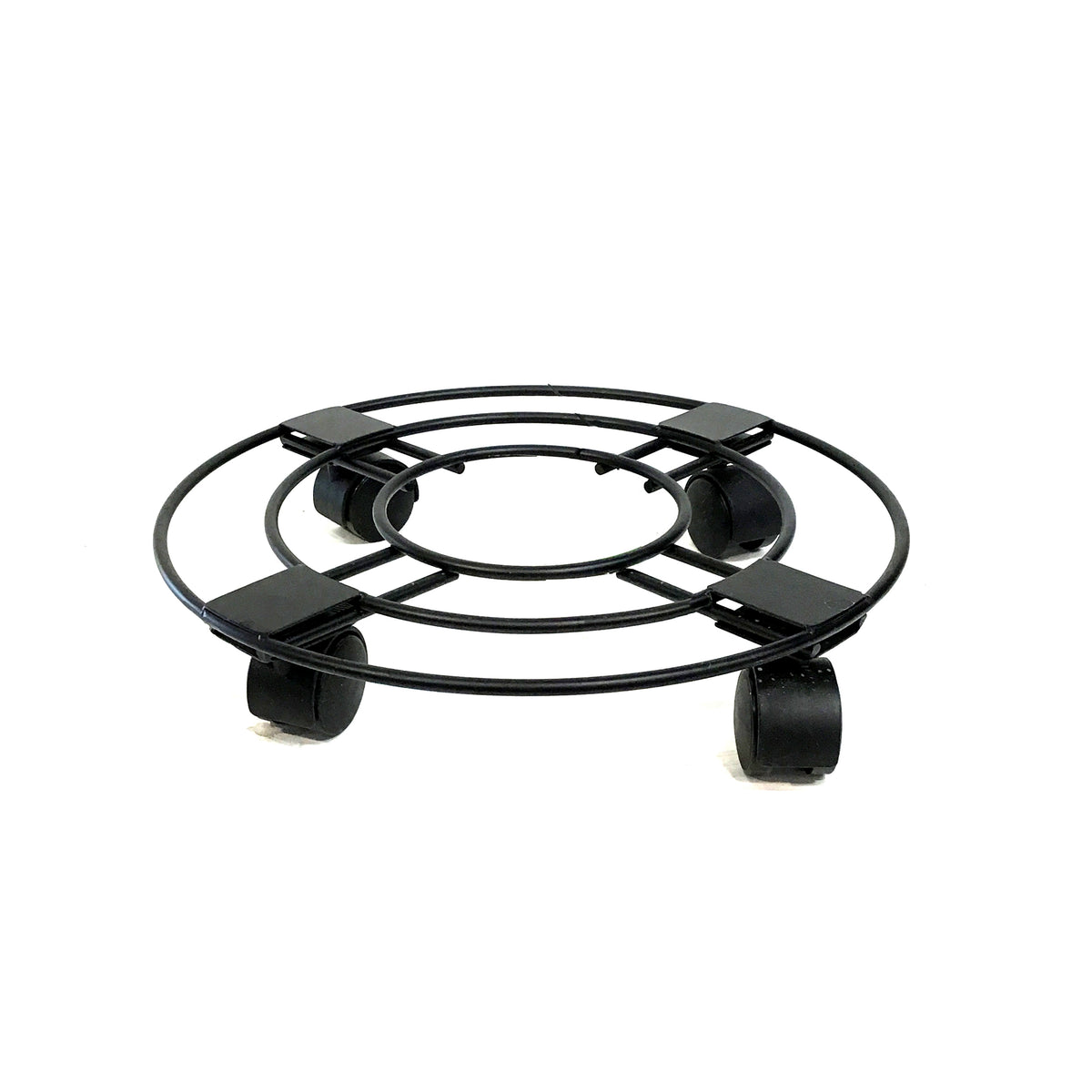 Metal Plant Caddy, 15in, Black