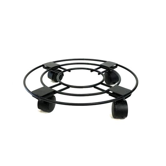 Metal Plant Caddy, 15in, Black
