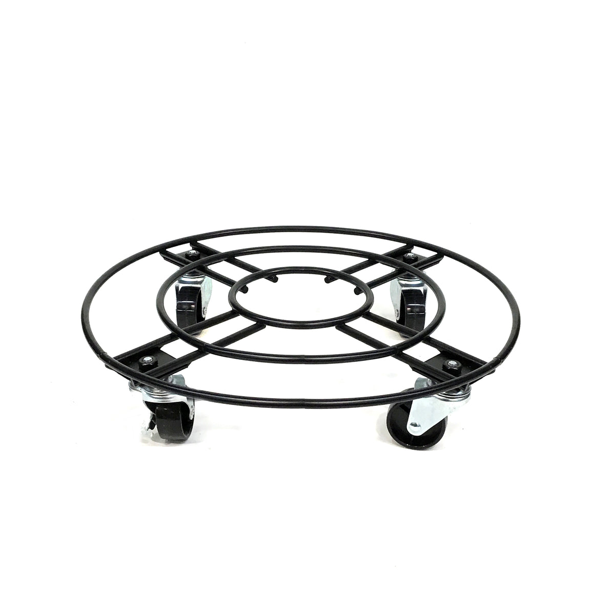 Metal Plant Caddy, 15in, Black, Heavy Duty
