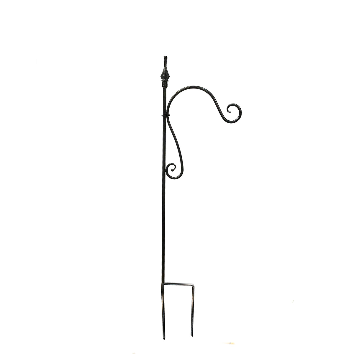 Shepherd's Hook, Swirl, Black, 48in