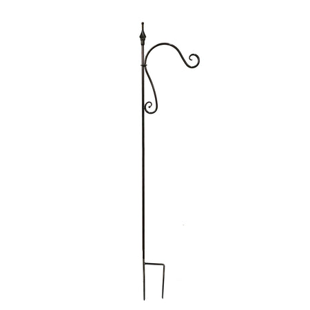 Shepherd's Hook, Swirl, Black, 64in