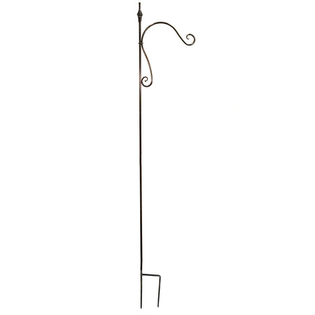 Shepherd's Hook, Swirl, Black, 84in