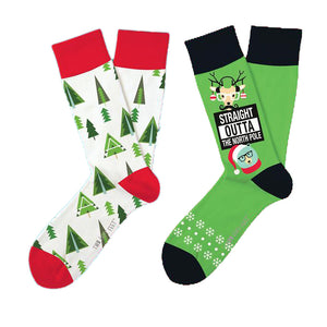 Two Left Feet Unisex Socks, Christmas