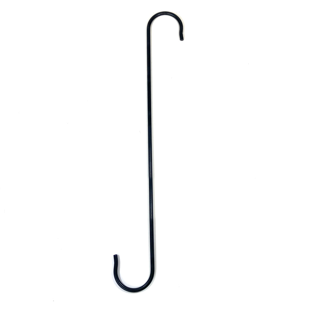 Metal Extension Hook, Black, 18in