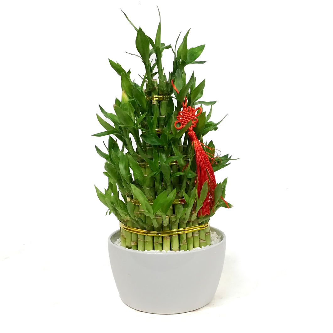 Bamboo Planter, Lucky Pagoda, 5-Tier