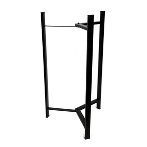 Planter, Metal, Embossed Leaf w/ Metal Stand, LRG