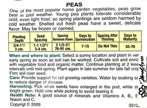 Pea - Alaska Seeds, OSC Large Pack