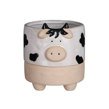 Load image into Gallery viewer, Pot, 4in, Ceramic, Footed Farm Animal, 3 Assorted
