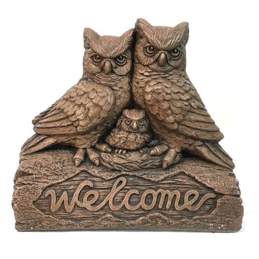 Welcome Owls Statue, 15.5in