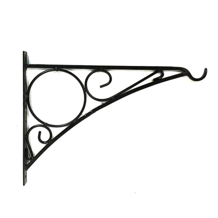 Circle Planter Bracket, Black, 19in