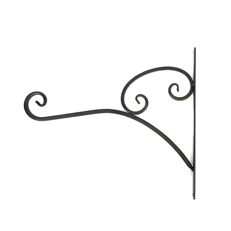 Scroll Planter Bracket, Black, 14in