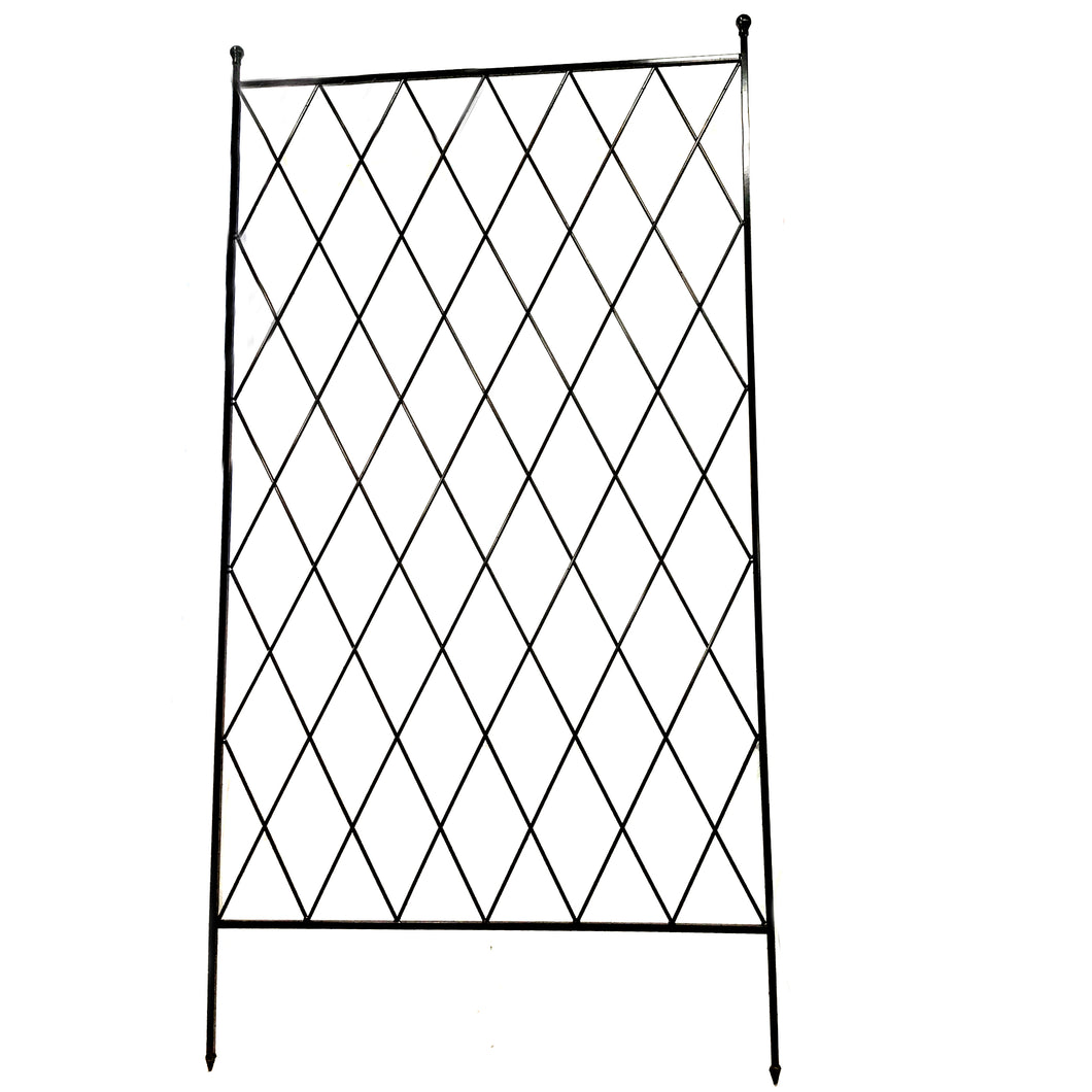 Diamond Trellis, Black, 88in x 48in