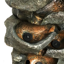 Load image into Gallery viewer, Tabletop 5 Tier Rock Fountain with LED Lights
