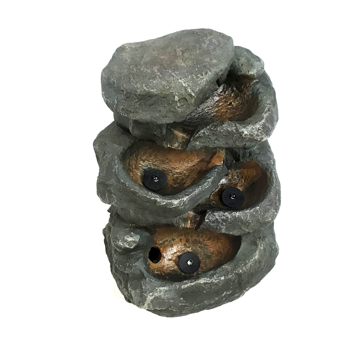 Tabletop 5 Tier Rock Fountain with LED Lights
