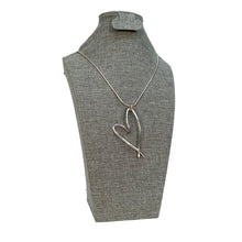 Load image into Gallery viewer, Andie Open Signature Heart Necklace, Silver
