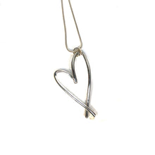 Load image into Gallery viewer, Andie Open Signature Heart Necklace, Silver
