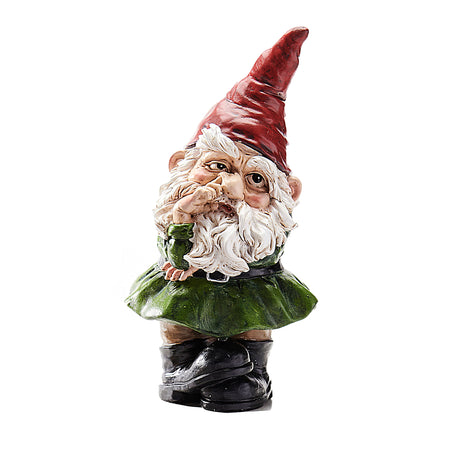 Polystone Cheeky Gnome Statue, 7.25in, 4 Styles