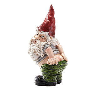 Polystone Cheeky Gnome Statue, 7.25in, 4 Styles