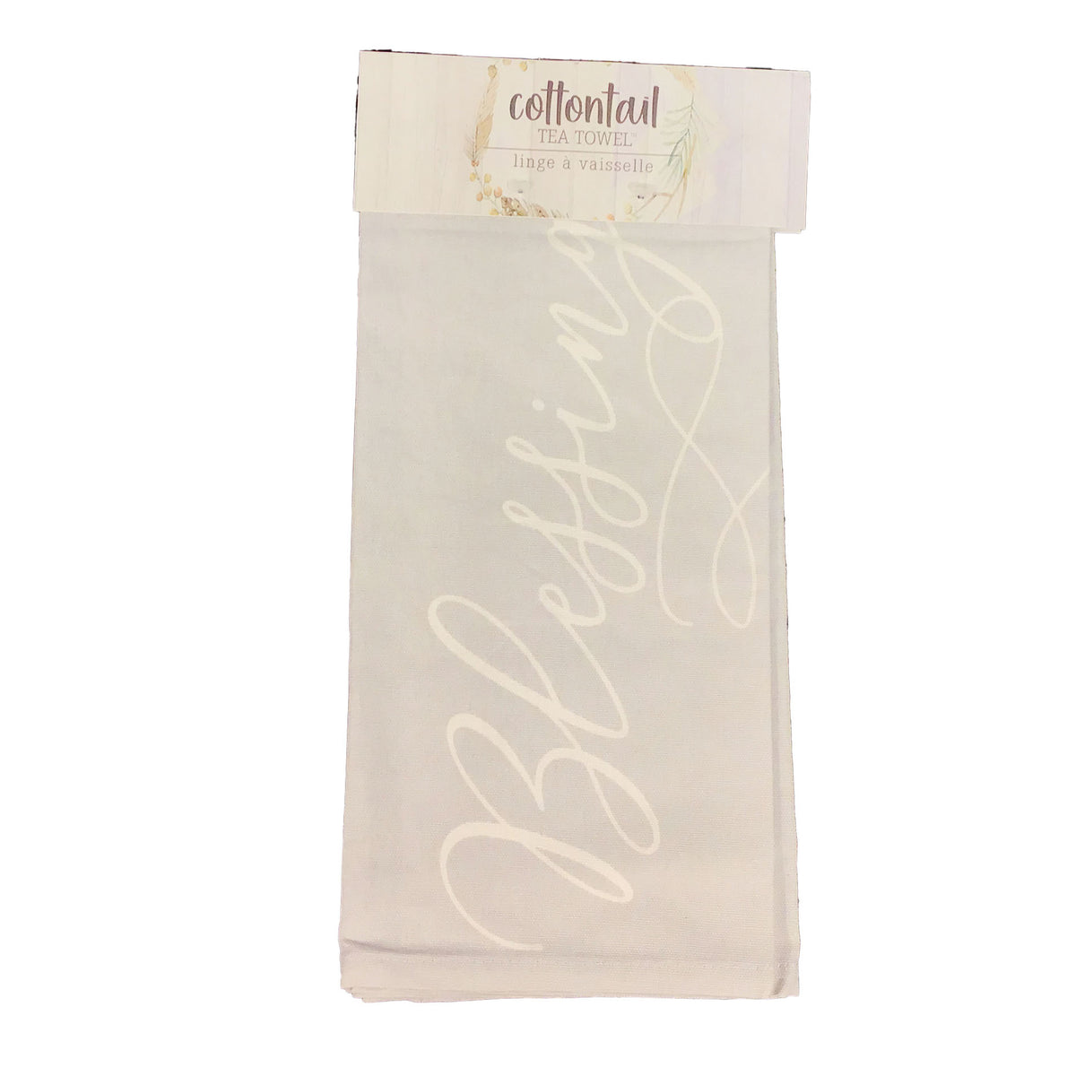 Tea Towel, Cotton, Cottontail Neutrals, 3 Styles