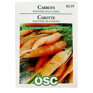 Carrot - Danvers Half-Long Seeds, OSC