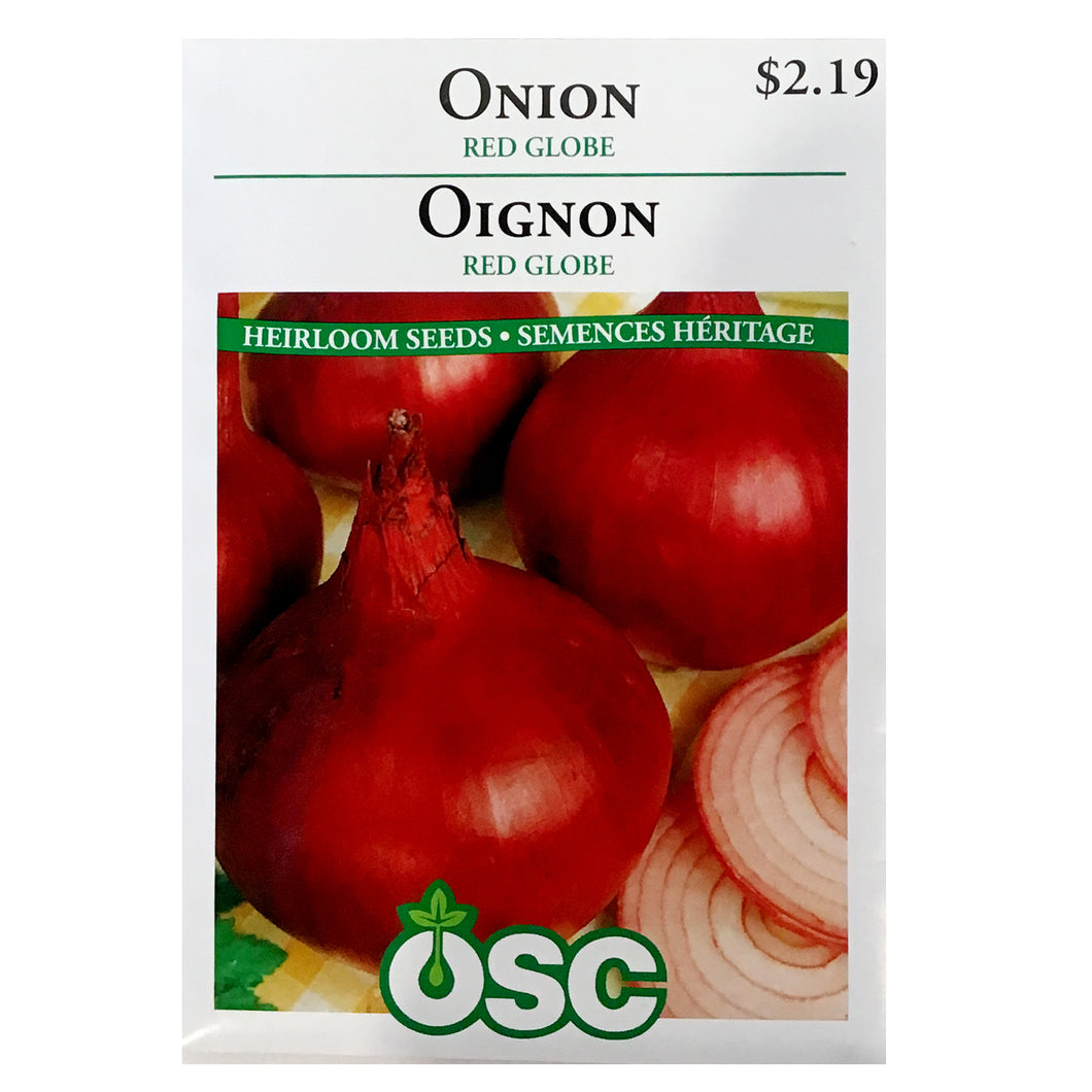Onion - Red Globe Seeds, OSC
