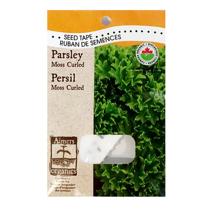 Parsley - Moss Curled Seed Tape, Aimers Organic