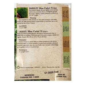 Parsley - Moss Curled Seed Tape, Aimers Organic
