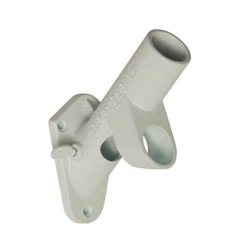Cast Iron 2-Position Flag Bracket, White