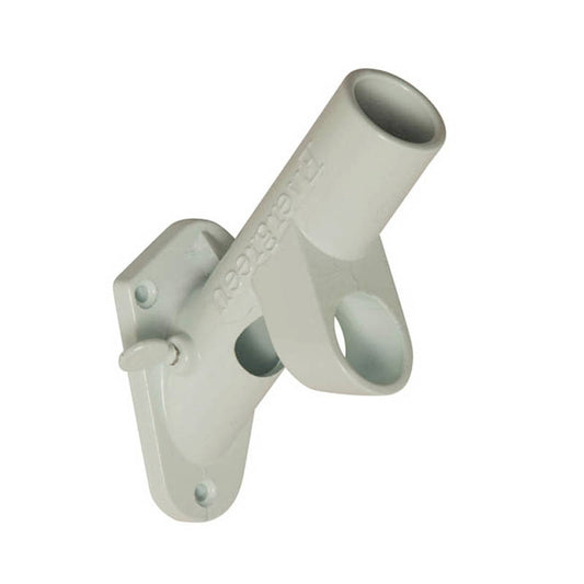 Cast Iron 2-Position Flag Bracket, White