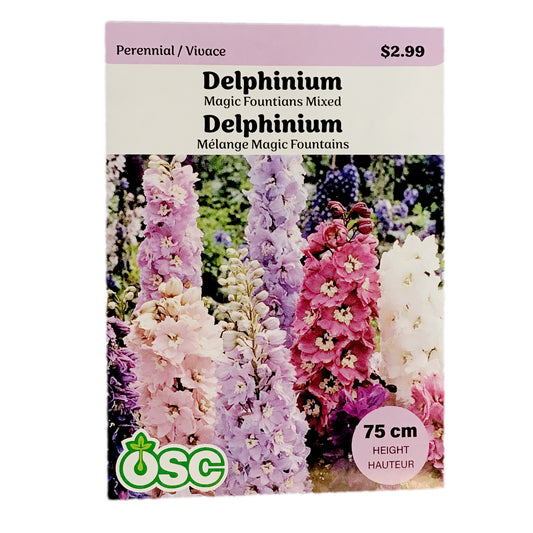 Delphinium - Magic Fountains Mixed Seeds, OSC