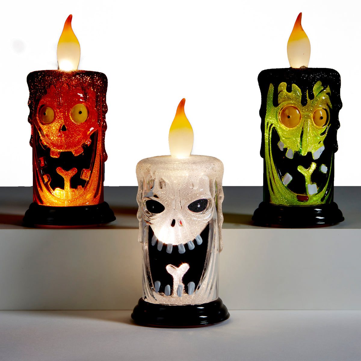 LED Halloween Face Candle, 3 Styles