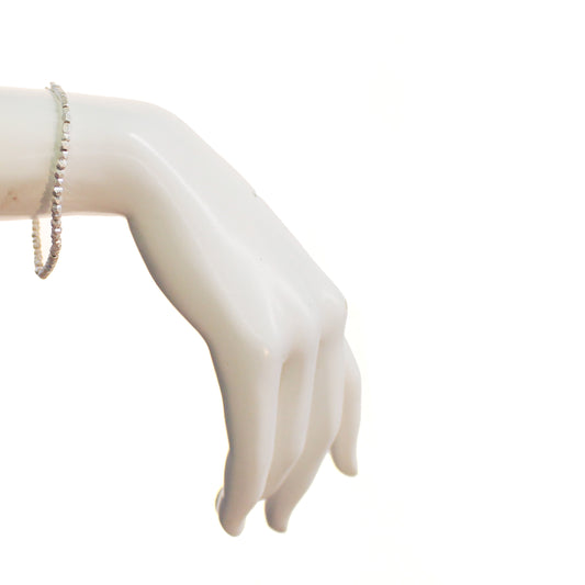 Mini Metal Stacking Bracelet, Silver