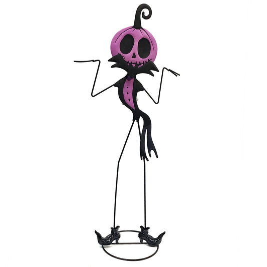 Glow in the Dark Metal Sassy Jack Statue, 31.25in