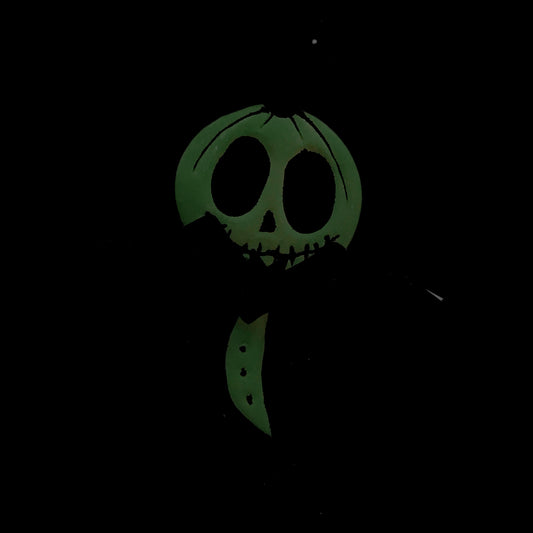 Glow in the Dark Metal Sassy Jack Statue, 31.25in