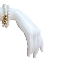 Load image into Gallery viewer, Gina Coated Double Strand Bracelet, White
